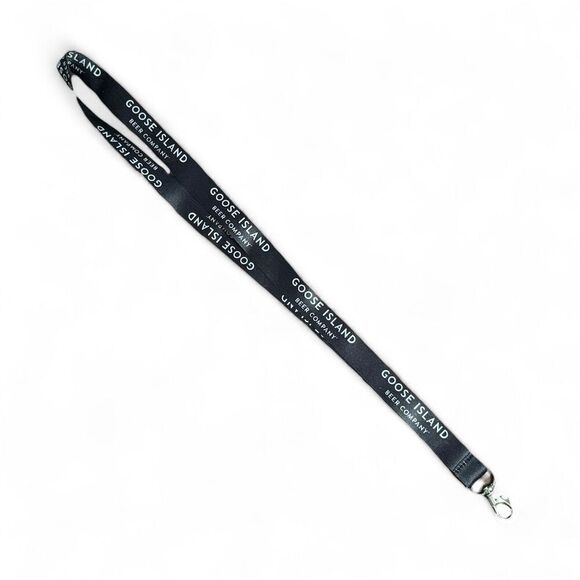 Goose Island‎ Brewery Black & White Signature Lanyard Collectible - Picture 1 of 4